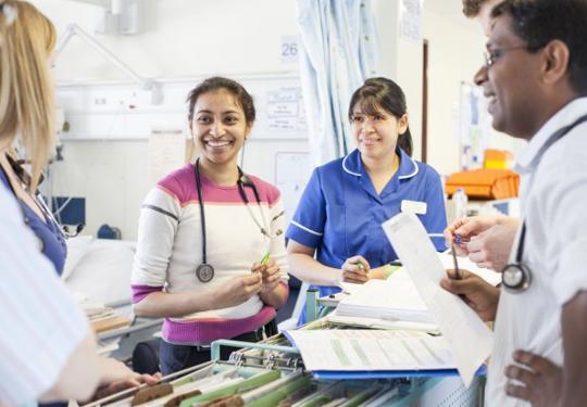 Hospital Staff Working